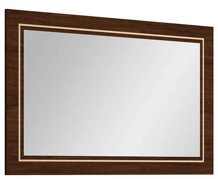 Product photograph of Status Eva Day Walnut Brown Italian Mirror - 135cm X 85cm from Choice Furniture Superstore.